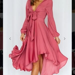 Hello Molly Talk Fast Midi Dress - Blush
